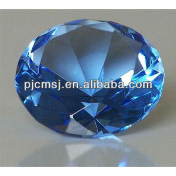 Imitación de lujo cristal azul diamante para favores de la boda